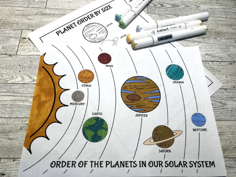 Learn how to make a solar system diorama with this free printable kit.