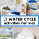 Variety of water cycle activities for kids.