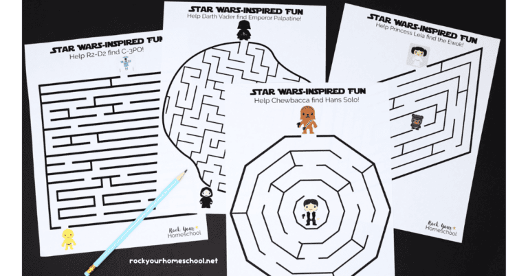 Star Wars-Inspired Mazes for Stellar Fun Activities (7 Free)