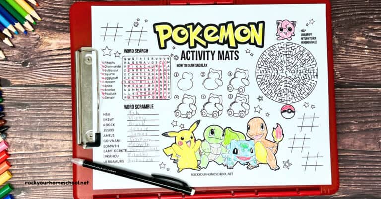 Pokemon Activity Sheets: Print-and-Go Fun for Kids (Free) - Rock Your ...
