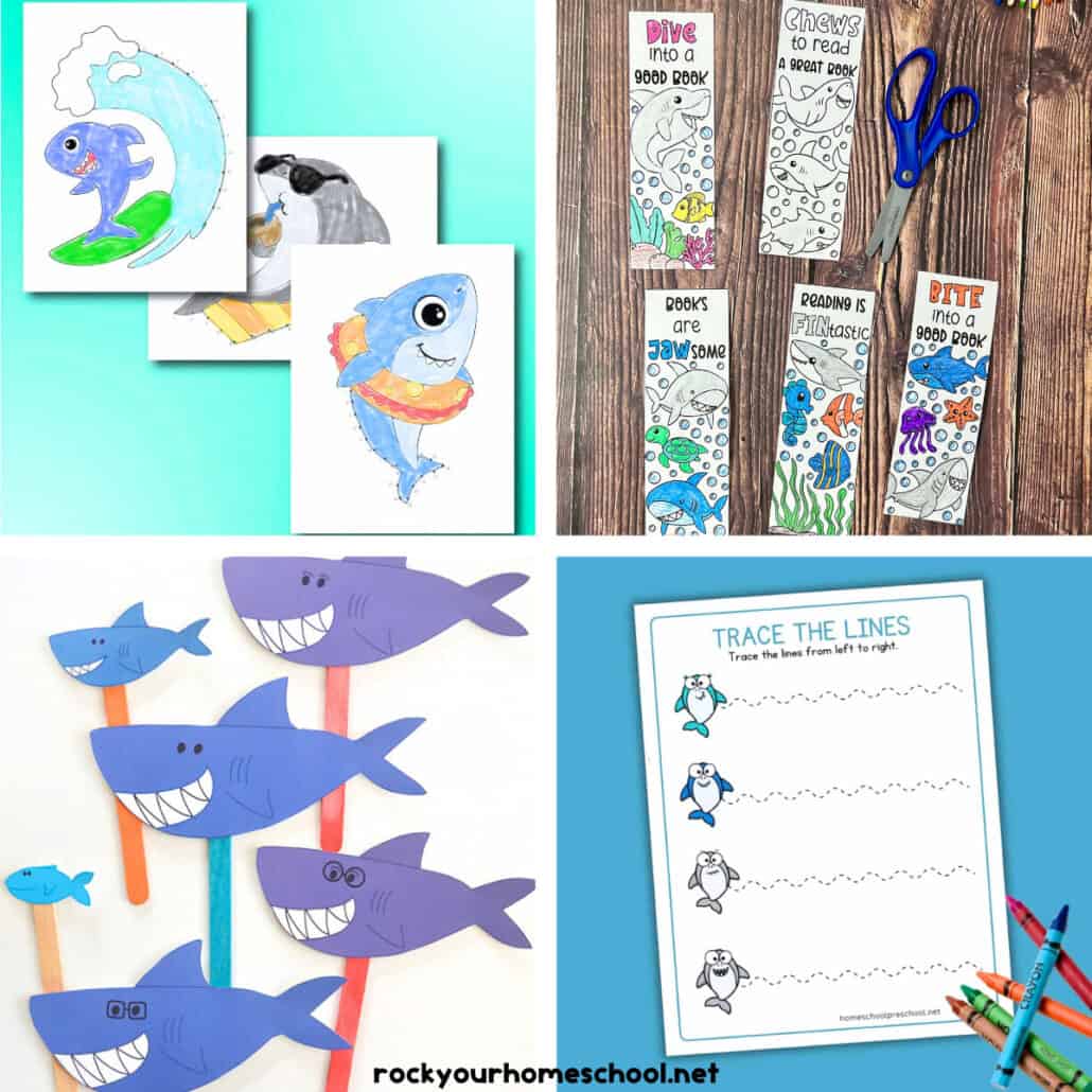 16 Shark Printables for Kids to Enjoy Fun &amp; Free Activities- Rock Your ...