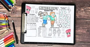 Minecraft Activity Sheets: Easy Ways to Have a Blast (Free) - Rock Your ...