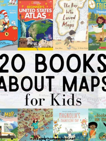 8 covers of books about maps.