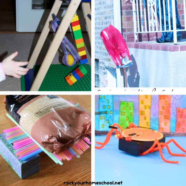 Four examples of DIY engineering activities for kids.