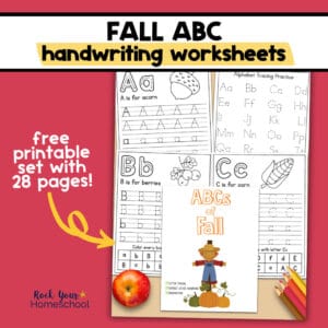 Fall Handwriting Worksheets for Autumn ABCs Fun - Rock Your Homeschool