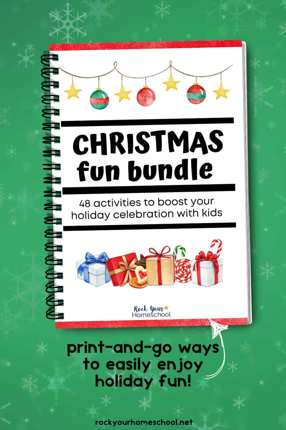 Christmas Fun Bundle | 48 Printable Holiday Activities for Kids - Rock ...