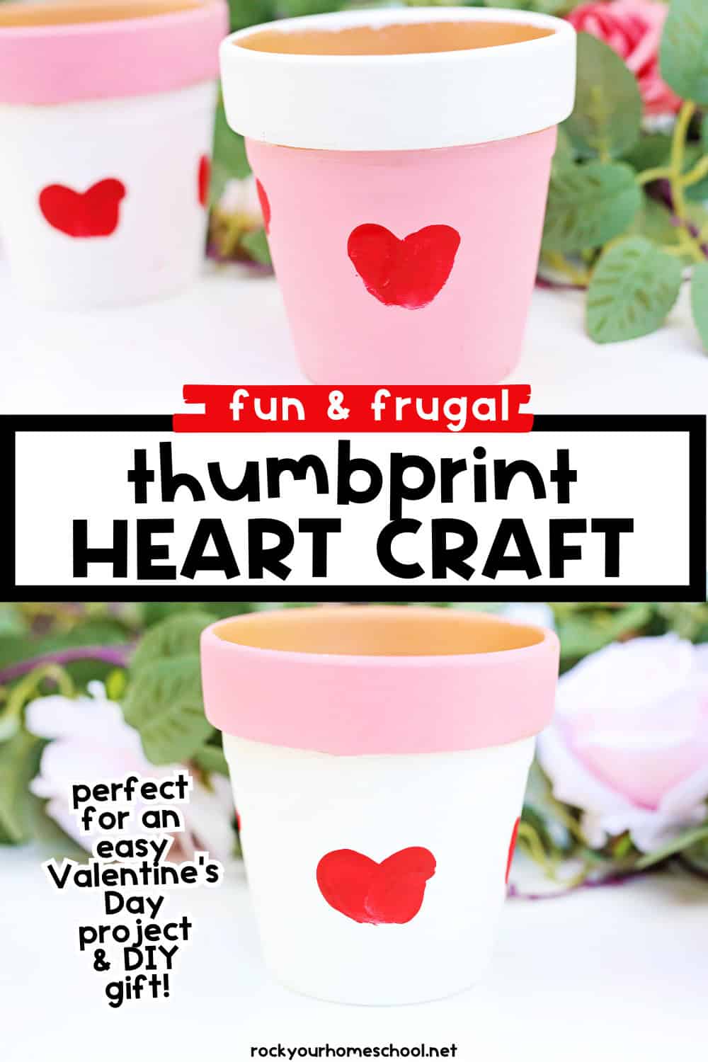 Thumbprint Heart Craft: How To Make This Cute Clay Pot- Rock Your ...