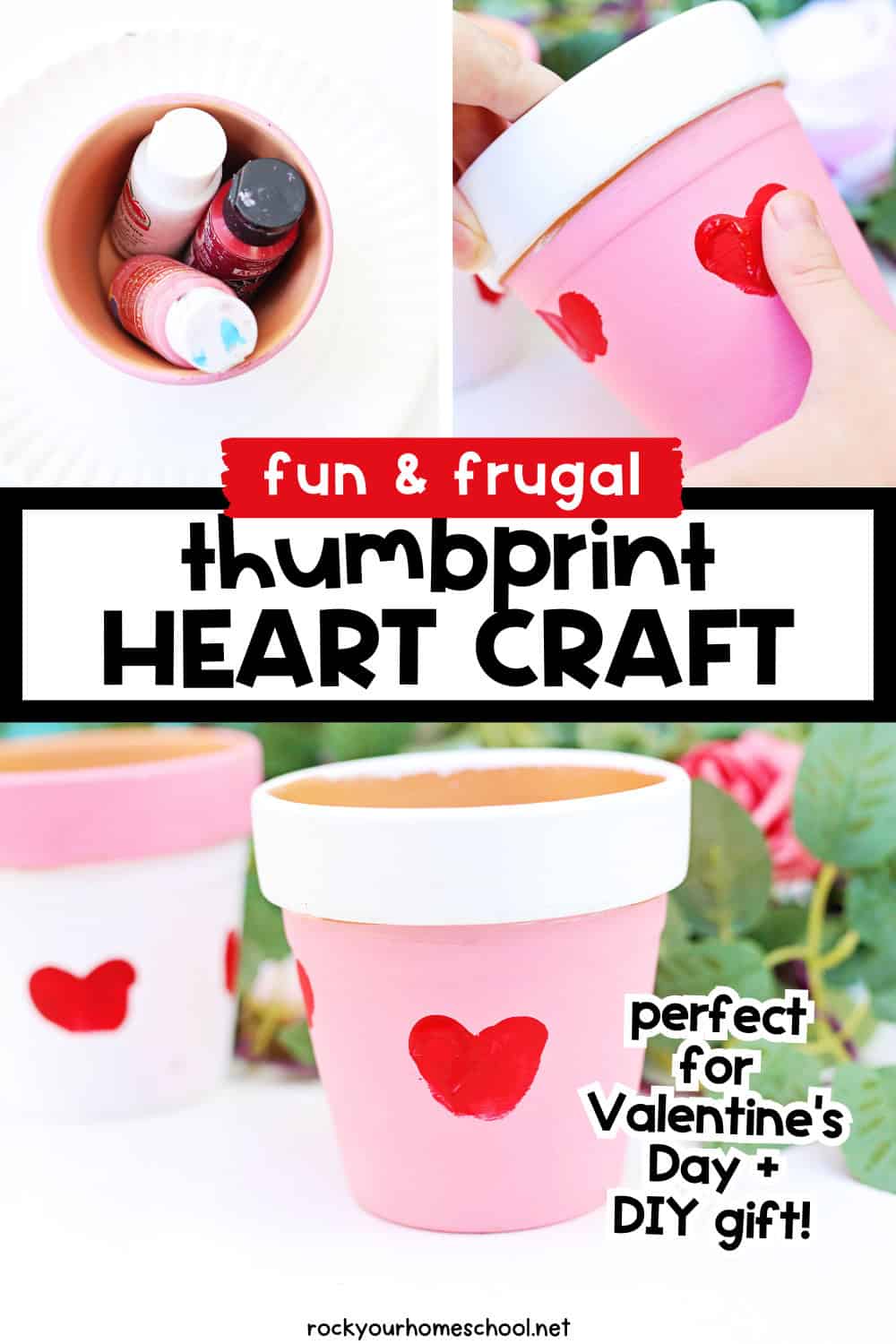 Thumbprint Heart Craft: How To Make This Cute Clay Pot- Rock Your ...