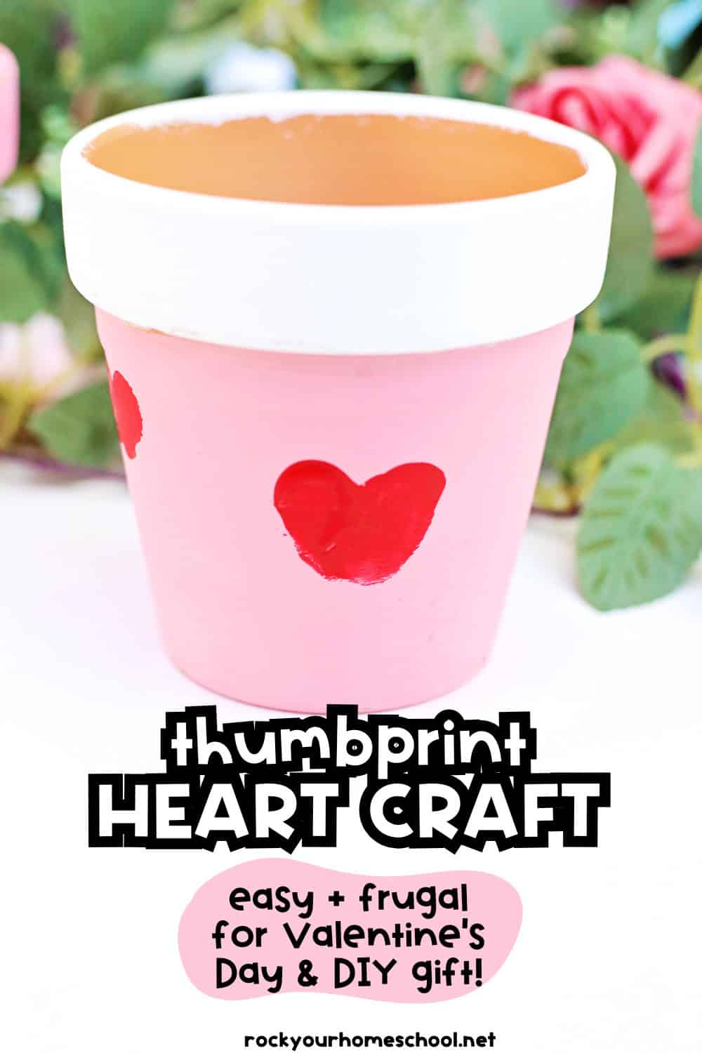 Thumbprint Heart Craft: How To Make This Cute Clay Pot- Rock Your ...