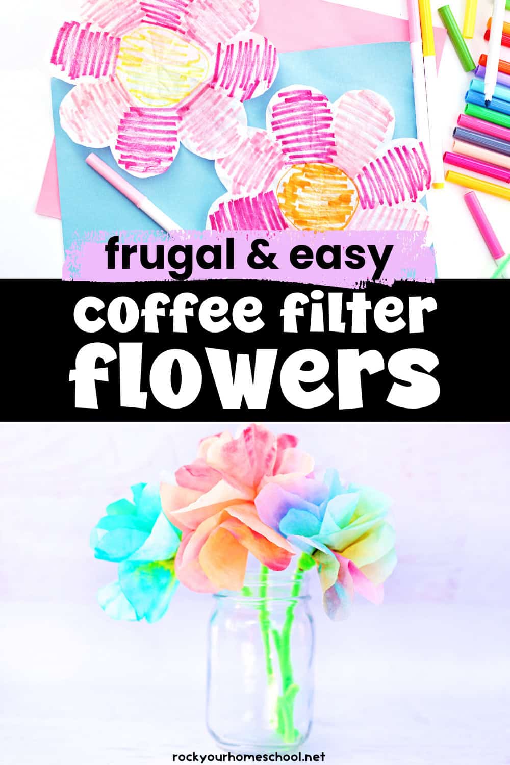 Simple Coffee Filter Roses Easy Coffee Filter Flowers: How To Make With Your Kids - Rock Your ...