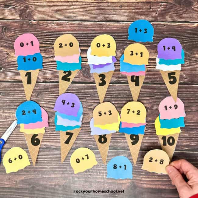 Ice Cream Addition Activities: How to Use for Math Fun (Free)- Rock ...