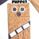 Example of Chewbacca paper bag puppet craft.