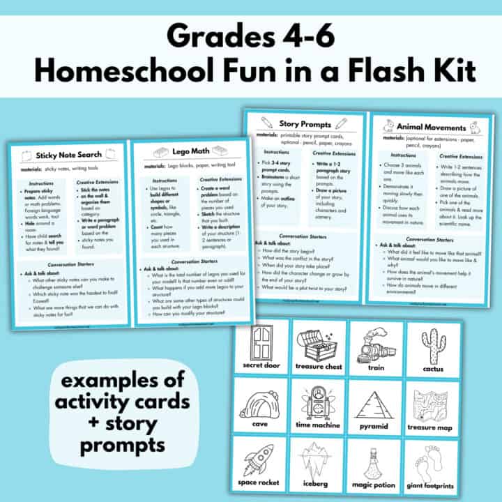Grades 4-6 Homeschool Fun in a Flash Kit - Rock Your Homeschool