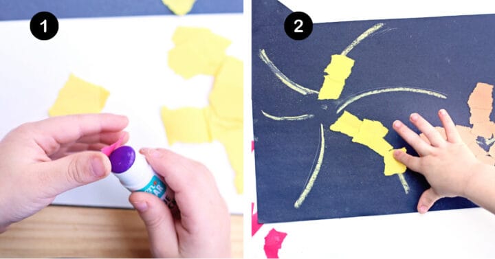 Fireworks Not Exploding Paper Fireworks Craft for Kids: How to Make with Torn Paper- Rock Your Homeschool