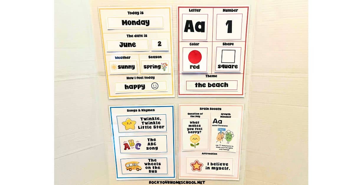 Example of DIY Preschool Power Board.