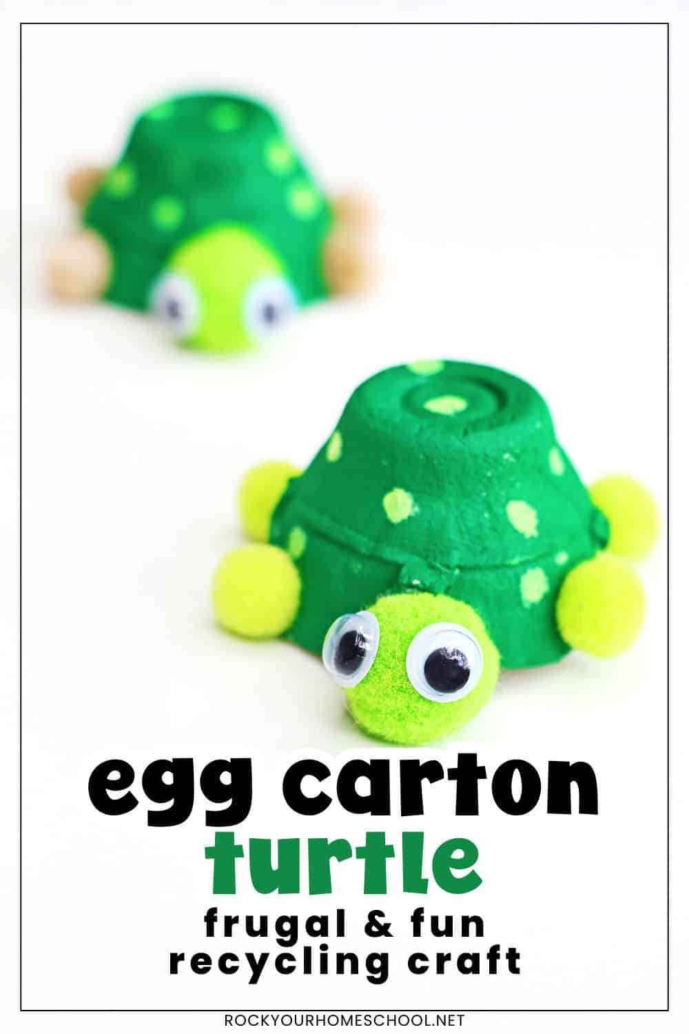 Egg Carton Turtle Craft: How to Make This Cute Project- Rock Your ...