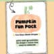 Pumpkin Fun Pack cover for Fun Days Made Simple print-and-go activities.