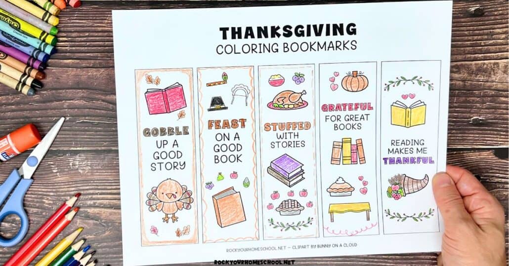 Free Thanksgiving Bookmarks For Kids To Color And Enjoy - Rock Your ...