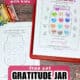 Examples of free printable gratitude jar worksheets.