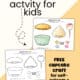 Color and black-and-white examples of this free printable cupcake craft set for this confidence activity for kids.