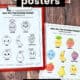 Examples of free printable fruit-themed feelings posters for kids to learn about emotions.
