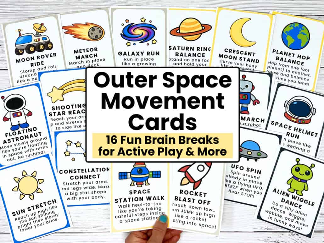 Space Movement Space Bookmarks to Color (Free Printable Set) - Rock Your Homeschool