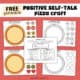 Examples of free printable pages from this positive self-activity pizza craft set.