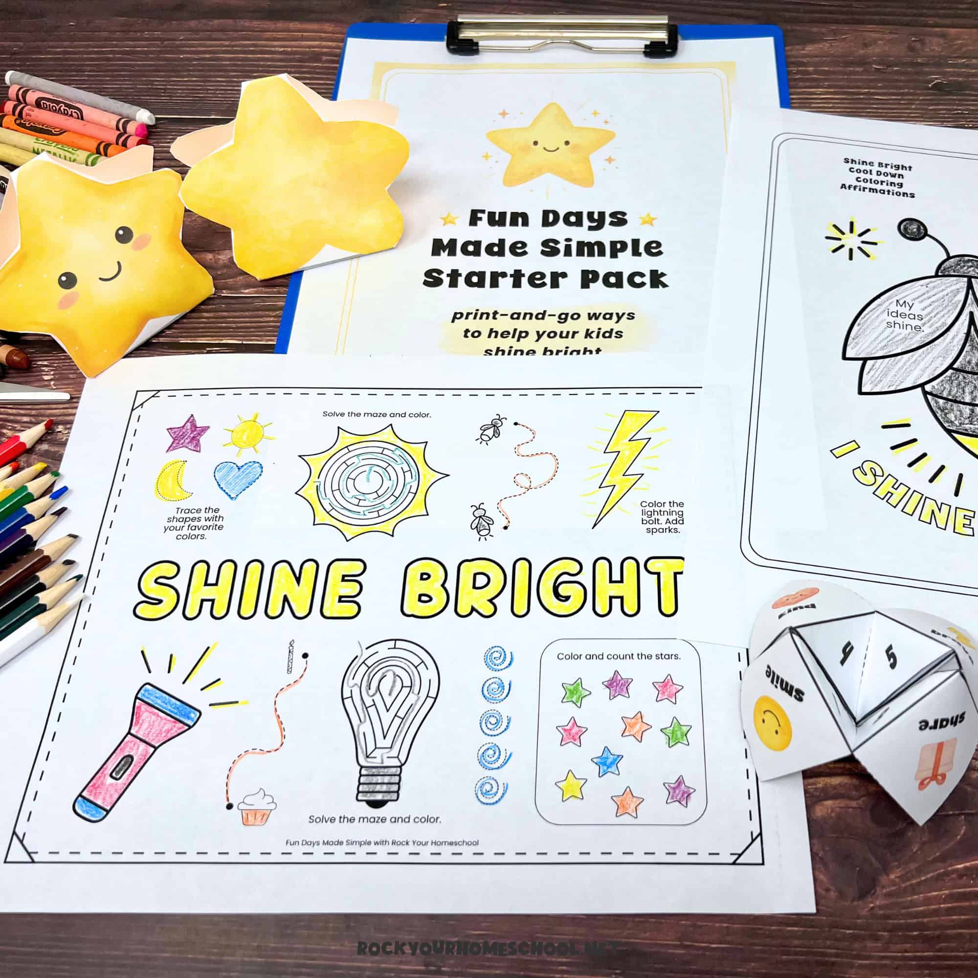 Fun Days for Kids Printables from the Fun Days Made Simple Starter Pack to feature the different types of fun days and activities found on Rock Your Homeschool.