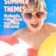 Young boy wearing sun glasses and holding beach balls to feature these easy and fun preschool summer themes.