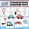 10 Free Transportation Playdough Mats for Kids to Enjoy- Rock Your ...