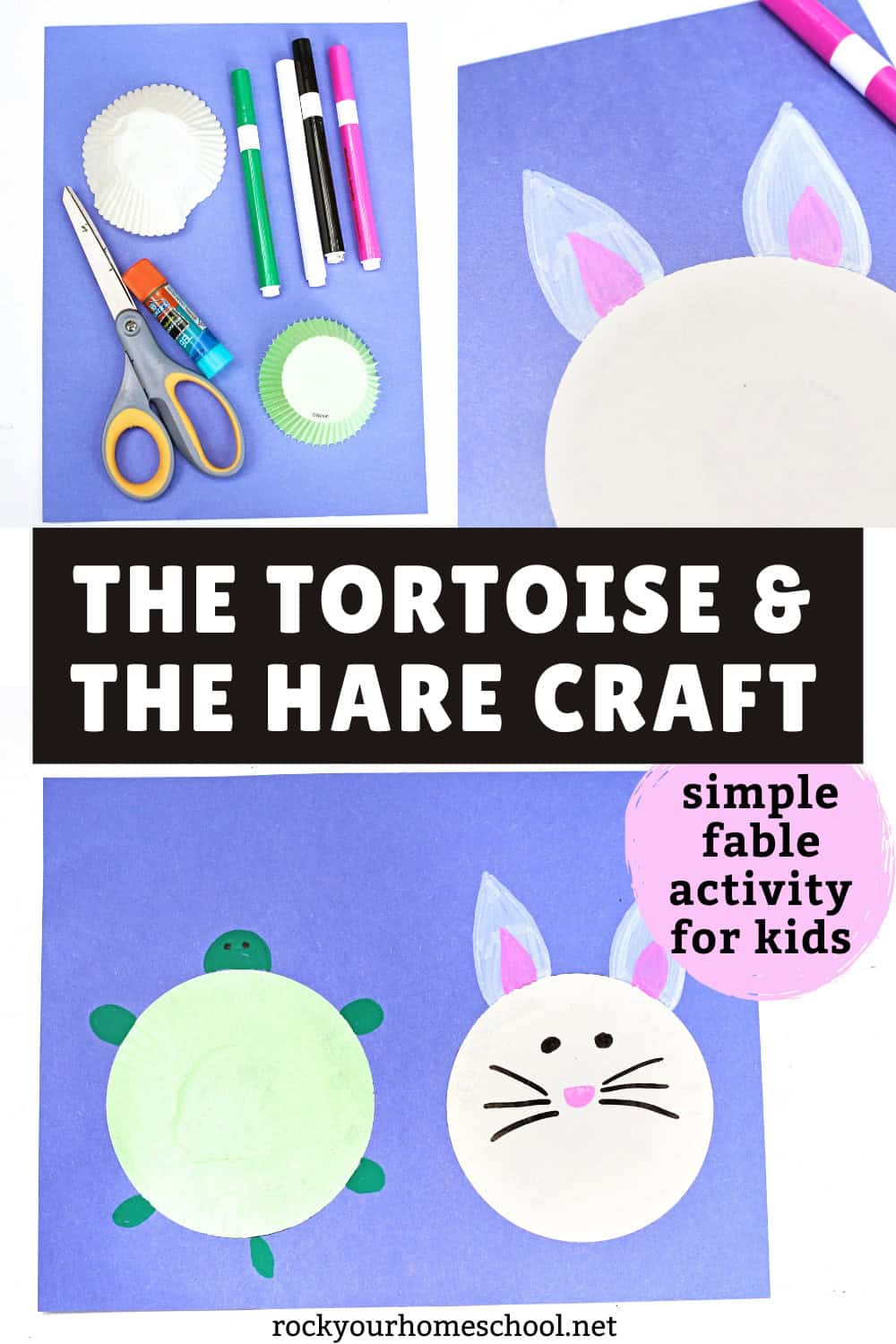 The Tortoise and The Hare Craft for Fun with Fables- Rock Your Homeschool