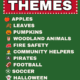 List of 12 easy and fun preschool fun themes.