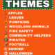 List of 12 easy and fun preschool fun themes.