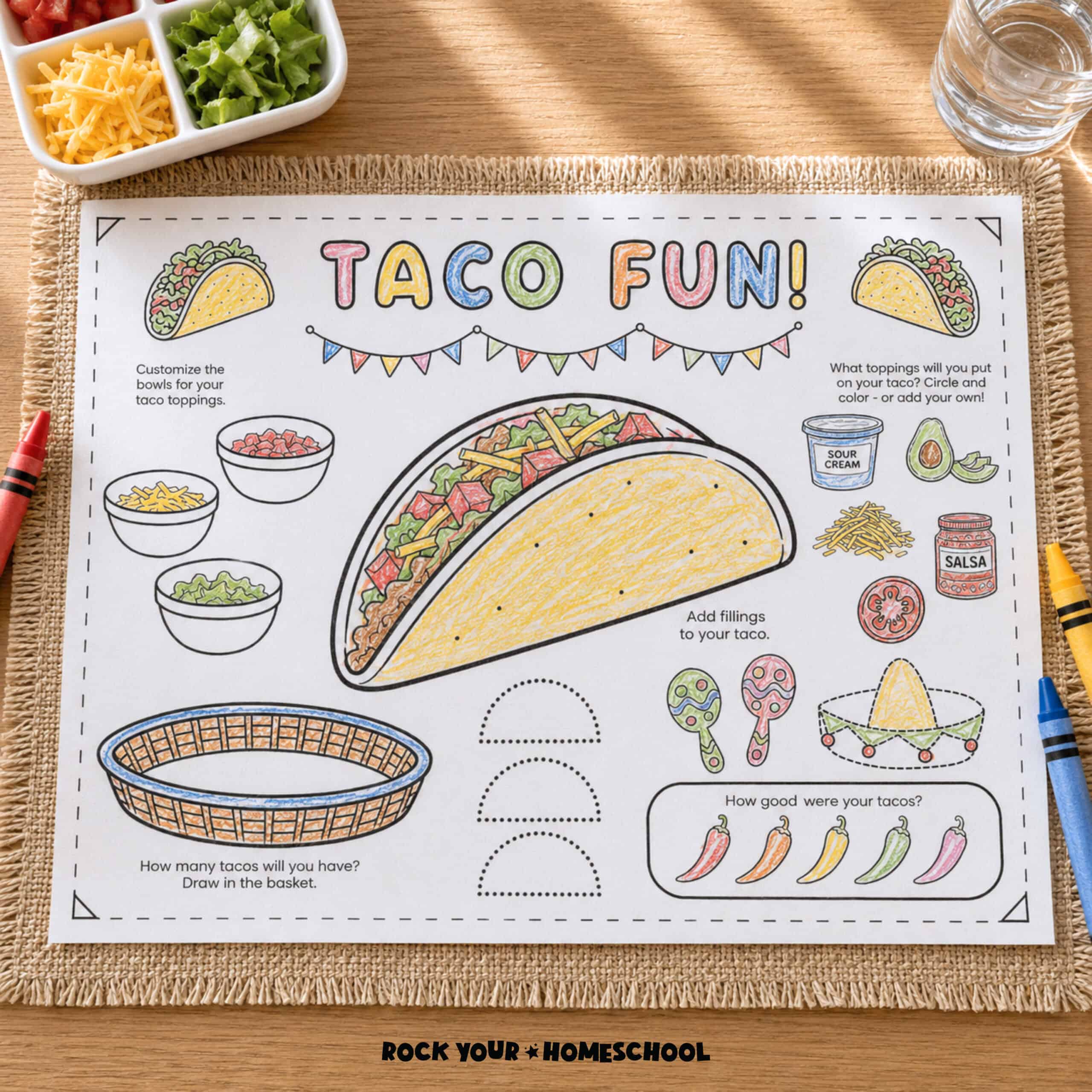 Taco Activity Placemat