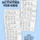 12 free printable monthly calendars full of fun and easy indoor activities for kids.